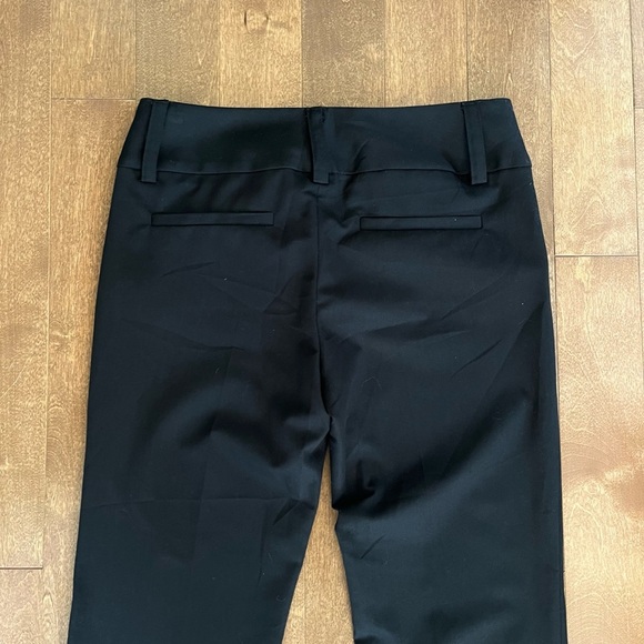 Alice + Olivia Straight-Leg Mid Rise Trousers Black Size 2 Quiet Luxury - Picture 5 of 7